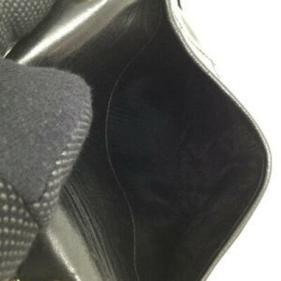 CHANEL Matelasse Chain Shoulder Bag Leather Black x - Picture 14 of 16